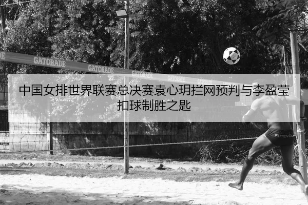 中国女排世界联赛总决赛袁心玥拦网预判与李盈莹扣球制胜之匙